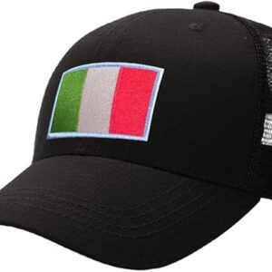 Casquette de baseball en maille avec drapeau de l&rsquo;Italie coupe Monde