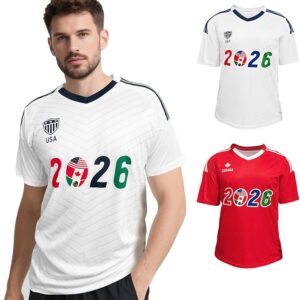 Maillot de football pour jeunes et adultes equipe Canada